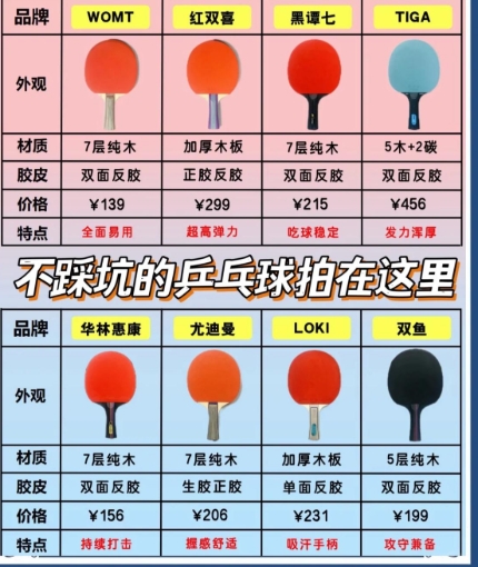 乒乓球十大品牌排名:2026年主流器材选购权威指南
