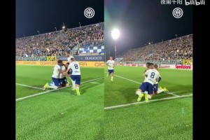 双响滑跪庆祝！现场直拍：这真的不是同一个视频！